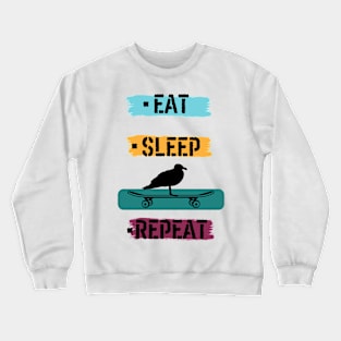 Eat Sleep SKATE Repeat Crewneck Sweatshirt